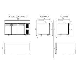 Холодильный стол POLAIR (ПОЛАИР) TM3pizza-GC 400 л. (-2 +10) Холодильный стол POLAIR (ПОЛАИР) TM3pizza-GC 400 л. (-2 +10)