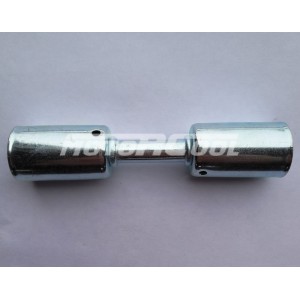 Фитинг RC-U07203 врезной «сростка», под обжим, сталь, 3/8, G6, №6, #6 (8мм), 180°, со стаканами под толстостенный шланг.