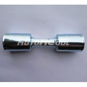 Фитинг RC-U07204 врезной «сростка», под обжим, сталь, 1/2, G8, №8, #8 (10мм), 180°, со стаканами под толстостенный шланг.