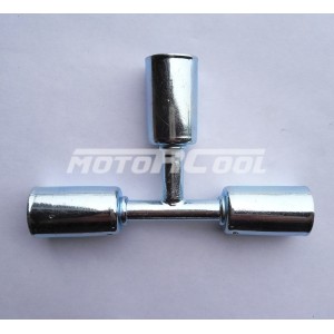 Фитинг RC-U07218 врезной «тройник» под обжим, сталь, 3/8, G6, №6, #6 (8мм), с стаканами.