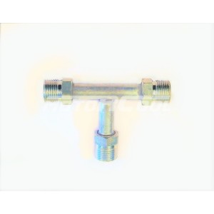 Фитинг-тройник RC-U07257, материал- алюминий, 3/4, G8, №8, (10мм) O-ring.