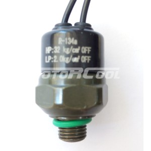 Датчик давления RC-U0469B для Nissan, 3/8-24 UNF Male HP: 32 kg/cm2 Off LP: 2.0 kg/cm2 Off, R-12, R134a.