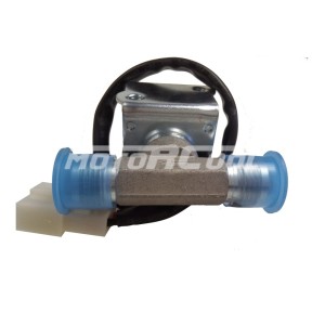 RC-U04102, клапан соленоидный 12V, алюминий, вход/выход резьба 5/8 под фитинг 3/8, Flayer.