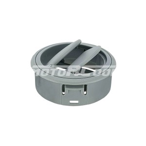 RC-U0968, дефлектор Ø 80 мм., закрывающийся, поворотный, серого цвета