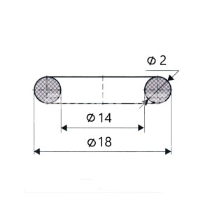 Кольцо O-Ring RC-U0744 для фитингов O-Ring, #10 (18*2). Кольцо O-Ring RC-U0744 для фитингов O-Ring, #10 (18*2).