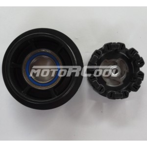 Комплект RC-U08448 шкив: 5-PK, Ø 115/110*38*25мм, подшипник 52х35х12, прим.: Benz W245, NipponDenso, 7SEU16C. Комплект RC-U08448 шкив: 5-PK, Ø 115/110*38*25мм, подшипник 52х35х12, прим.: Benz W245, NipponDenso, 7SEU16C.