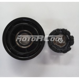 Комплект RC-U08468 шкив: 6-PK Ø 130/126*38*28мм, посад Ø 35мм, применяемость: Renault, NipponDenso, 6SEU14C. Комплект RC-U08468 шкив: 6-PK Ø 130/126*38*28мм, посад Ø 35мм, применяемость: Renault, NipponDenso, 6SEU14C.