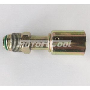 Фитинг RC-U072223 , под обж., сталь, подвиж. гайка с нар. резьбой - сталь ? резьбы 7/8 18UNS, ? трубки 5/8, G10, №10, #10 (13мм), 180°, O-Ring