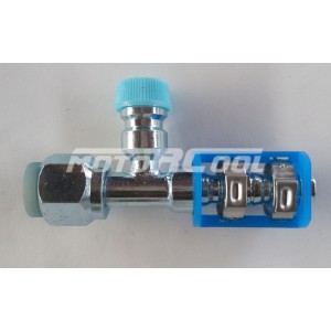 Фитинг RC-U07189 соед., под клипсу, сталь, гайка - сталь, 1/2,  G8,  №8,  #8 (10мм),  O-Ring 180°, елка Air-o-Crimp.