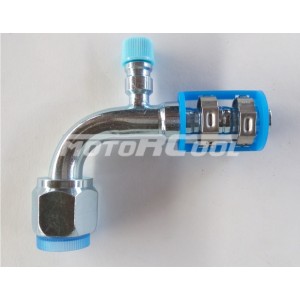 Фитинг RC-U07192 соед., под клипсу, сталь, гайка 7/8 - сталь, диаметр трубки 5/8,  G10,  №10,  #10 (13мм),  O-Ring 90°, елка Air-o-Crimp.