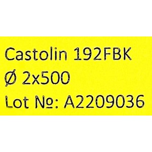 Припой Castolin 192 FBK для пайки алюминия, меди (упаковка 135 прутков)