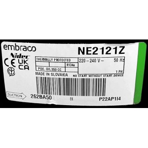 Компрессор Embraco Aspera NE2121Z морозильного ларя 100 л Компрессор Embraco Aspera NE2121Z морозильного ларя 100 л