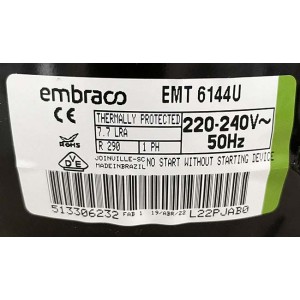 Компрессор Embraco Aspera EMT6144U / EMT 6144 U (R290) Компрессор Embraco Aspera EMT6144U / EMT 6144 U (R290)