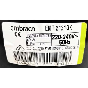 Компресcор Embraco Aspera EMT2121GK Компресcор Embraco Aspera EMT2121GK