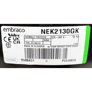 Компрессор Embraco Aspera NEK2130GK Компрессор Embraco Aspera NEK2130GK