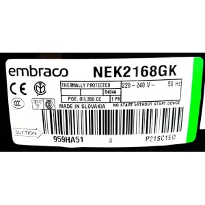 Компрессор Embraco Aspera NEU2168GK Компрессор Embraco Aspera NEU2168GK
