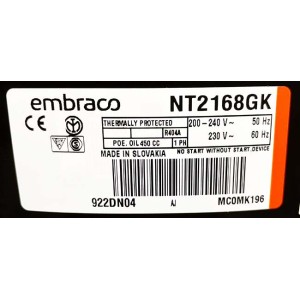 Компрессор Embraco Aspera NT2168GK Компрессор Embraco Aspera NT2168GK