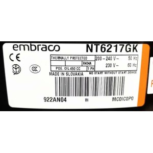 Компрессор Embraco Aspera NT6217GK Компрессор Embraco Aspera NT6217GK