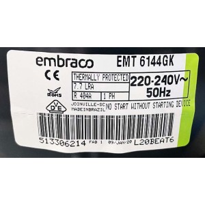 Компрессор EMT6144GK Embraco Компрессор EMT6144GK Embraco