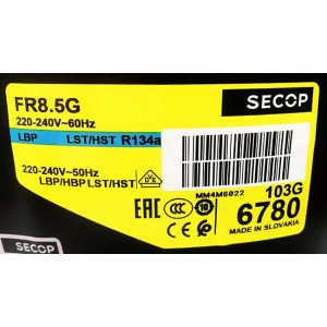 Компрессор Secop / Danfoss FR8.5G (103G6780) охладителей бутылок