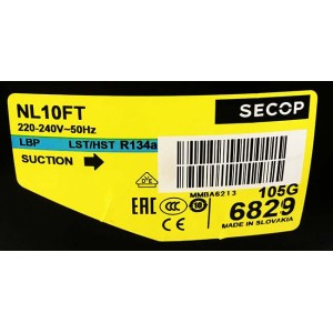 Компрессор Secop / Danfoss NL10FT (105G6829) для морозильников