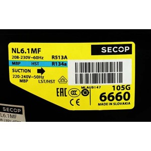 Компрессор Secop / Danfoss NL6.1MF (105G6660) охладителей бутылок