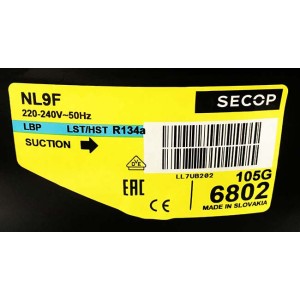 Компрессор Secop / Danfoss NL9F (105G6802) для морозильников