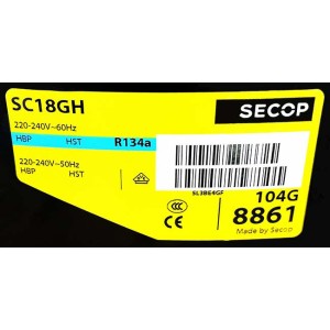 Компрессор Secop / Danfoss SC18GH (104G8860) для тепловых насосов