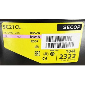 Компрессор Secop / Danfoss SC21CL (104L2322) для морозильного ларя