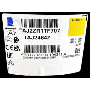 Компрессор Tecumseh TAJ2464Z (380V) с вентилем роталок