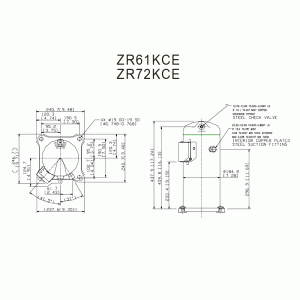 Компрессор спиральный Copeland ZR 61 KCE-TFD-422