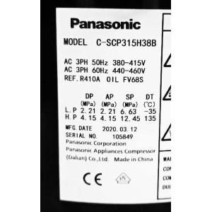 Компрессор спиральный Sanyo, Panasonic C-SCP315H38B Компрессор спиральный Sanyo, Panasonic C-SCP315H38B