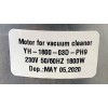 Электродвигатель пылесоса 1800W (YH-1800-03D-PH9)