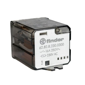 Реле силовое эл.механ. 62.82.8.230.0300 (2НО, 16A, 230V AC) Finder