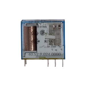 Реле силовое эл.механ. 40.52.9.024.0000 (2СО, 2x8A, 24V DC) Finder