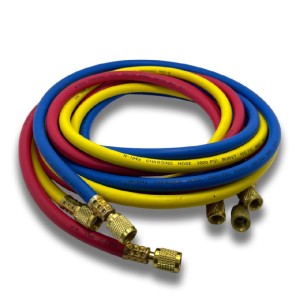 Шланги заправочные для фреона R12, R22, R502 (240 см, 3 шт), CT-396 RYB