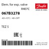 ТРВ элемент Danfoss TEZ 5 067B3278 (R407c, -40/+10°C, без MOP)
