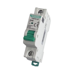 Выключатель автоматический TGB1N-63, 1P, 32A, 6kA, 1M Tengen