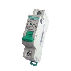 Выключатель автоматический TGB1N-63, 1P, 20A, 6kA, 1M Tengen