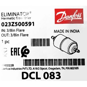 Фильтр-осушитель Danfoss DCL 083 (3/8 резьба), 023Z5005