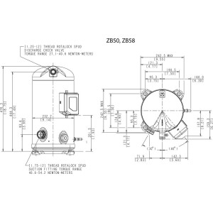 Компрессор спиральный Copeland ZB 58 KQE-TFD-551