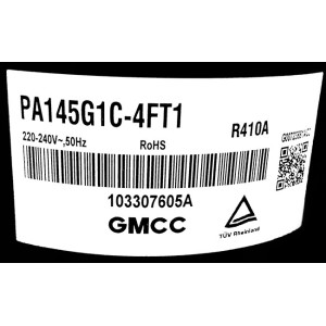 Компрессор GMCC PA145G1C-4FT1 (R410a) для кондиционеров до 3,6 кВт