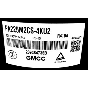 Компрессор GMCC PA225M2CS (R410a) для сплит-систем до 5,5 кВт