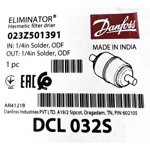 Фильтр-осушитель Danfoss DCL 032S (1/4 пайка), 023Z4501