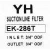 Фильтр антикислотный YH EK-286T (3/4 пайка), 2 шредера