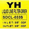 Фильтр жидкостный YH SDCL 033S (3/8 пайка), осушитель/антикислотный
