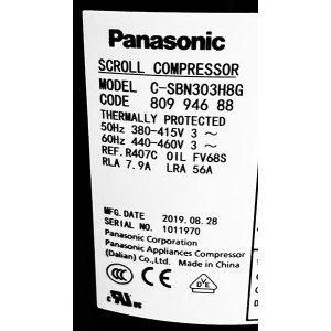 Компрессор Sanyo, Panasonic C-SBN303H8G