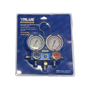 Коллектор двухвентильный Value VMG-2-R410A-B-03 для R22, R134a, R407c, R410a