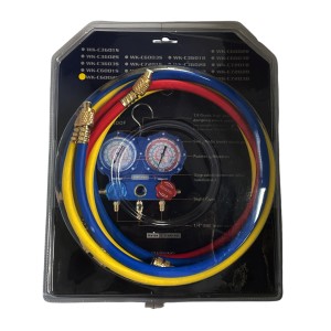 Коллектор двухвентильный WK-C6002S (Блистер, шланги, R410 R134 R404 R22) DSZH