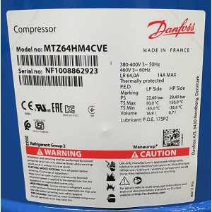 Компрессор Maneurop MTZ64HM4CVE / Danfoss MTZ64-4VI